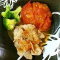 みっちマングローブ's cooksnap of when they made 焼きトマトで♡豚ロースのバター醤油ソテー.