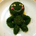 まきすけ☆'s cooksnap of when they made キャラ弁に♪●『まりもっこり』おにぎり●.