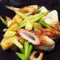 すずあさぱん's cooksnap of when they made じゃがいもとアスパラとちくわの炒めもの.
