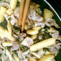 メトコ's cooksnap of when they made 肉野菜炒め＊豚肉・ほうれん草・じゃがいも.