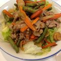 ぽん太の嫁's cooksnap of when they made インゲン豆と豚のさっぱりスタミナ炒め.
