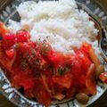 息子は怪獣♪'s cooksnap of when they made 簡単 トマト丼 de おしゃれランチ♫.
