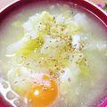 夕飯は６時です's cooksnap of when they made 白菜と卵の塩ラーメン.