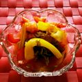 あんにゃんです's cooksnap of when they made 【農家のレシピ】彩り野菜の酢の物.