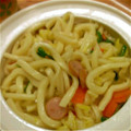 neomam's cooksnap of when they made 白菜で★すき焼き風焼きうどん.