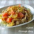 オレンジデイ's cooksnap of when they made 豚肉とトマトの味噌炒め.