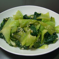 hisa411yo's cooksnap of when they made ちんげん菜のニンニク炒め.