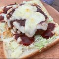 ♡ゆずぽんず♡'s cooksnap of when they made 朝はがっつり！ハンバーグトースト.