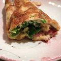 Walnut1107's cooksnap of when they made 丸ごとハム入りオムレツ♪.