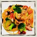 ♡asamin♡'s cooksnap of when they made 海老とズッキーニのパスタ.