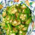 あきすば's cooksnap of when they made 簡単もう1品！オクラの梅おかか和え.