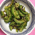 ひなちゃん2号's cooksnap of when they made ゴーヤと塩昆布のかんたん和え.