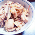 クリ米's cooksnap of when they made 舞茸・牛蒡・鶏の炊き込みご飯♪.