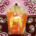 yoco152's cooksnap of when they made マックnaおにぎり＊ポテトキャラ弁.