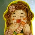 下手っぴ來ママ's cooksnap of when they made 簡単♪焼きそばヘアーの女の子のお弁当☆.