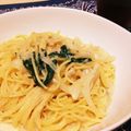 ちゅーこ☆'s cooksnap of when they made 冷蔵庫の食材でクリームパスタ.