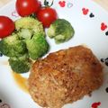 ちゃーきー★'s cooksnap of when they made もやし＆豆腐の照り焼きハンバーグ.