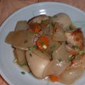 Jock's cooksnap of when they made 鶏肉と里芋大根の甘辛煮.