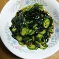 奏ノ音's cooksnap of when they made 簡単ヘルシー♡きゅうりとわかめの酢の物♡.