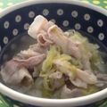 hacchiy's cooksnap of when they made 豚バラとねぎのクッパ.