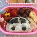 fan fan's cooksnap of when they made 車のおにぎり弁当☆.