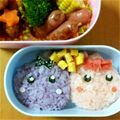 bapybapy's cooksnap of when they made ほっぺちゃん♪キャラ弁当.