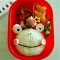 harmak's cooksnap of when they made お口パックリ！カエルちゃん＊キャラ弁.