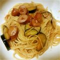 みちるとわたる's cooksnap of when they made 残り物で☆豚肉トマトナスのパスタ.