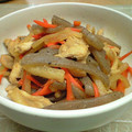 ふぁーむちゃん's cooksnap of when they made 大根と蒟蒻のヘルシー炒め.