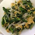 こたつねこくん's cooksnap of when they made シンプル！にら玉もやし炒め♪.