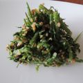 とみとりお's cooksnap of when they made にんじんの葉の簡単ごまあえ.