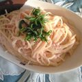 オニオンベーグル's cooksnap of when they made クリームたらこスパ.
