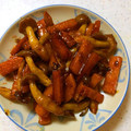rurikorin's cooksnap of when they made 人参としめじのきんぴら炒め.