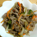 まいまいりん's cooksnap of when they made ◆簡単◆牛肉と玉葱の焼肉炒め◆.