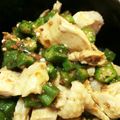 JUNak's cooksnap of when they made 鶏胸肉とオクラの梅和え.