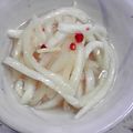 yukikekko's cooksnap of when they made ラーパーツァイ★ピリ辛白菜軸の甘酢漬け.