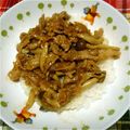 ☆anri's cooksnap of when they made 玉葱＆シメジ入りの豚の生姜焼き.