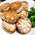 ◇◆あんず◆◇'s cooksnap of when they made 豆腐のうまみたっぷり☆蓮根はさみ焼き.