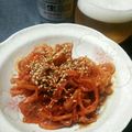 toyochiri's cooksnap of when they made さきいかのコチュジャン和え.