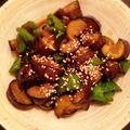 marumaro12's cooksnap of when they made ナスとピーマンのショウガ焼き.