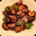 marumaro12's cooksnap of when they made ナスとピーマンのショウガ焼き.