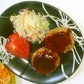 かみみな's cooksnap of when they made 簡単♪ふわふわハンバーグ☆.