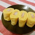 赤い電話's cooksnap of when they made 卵１個で★カニカマ入り中華風玉子焼き.