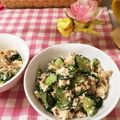 Akeimmy's cooksnap of when they made 困った時の一品☆豆腐ときゅうり 鰹節合え.