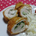 chikoco☆'s cooksnap of when they made 鶏ささみのシソ.チーズ巻きフライ.