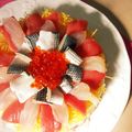 いっぽんだたら's cooksnap of when they made お祝いに♪簡単ちらし寿司ケーキ.