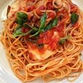 こたつねこくん's cooksnap of when they made モッツエラチーズとトマトとバジルのパスタ.