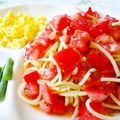 ムウさんの奥さま's cooksnap of when they made トマトと乾燥バジルの冷製パスタ♬.