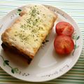 puniＫ's cooksnap of when they made 大きいチーズのとろーりサンド.