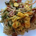 ばるくママ's cooksnap of when they made キュウリのそうめんチャンプルー.